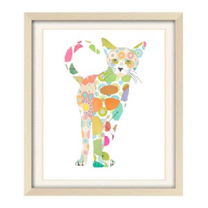 Colorful Cats and Dogs Set Of Four Art Print Set for Animal Lovers And Kids - Modern Abstract Wall Art