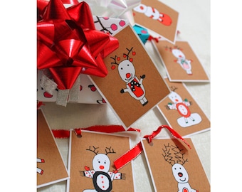 Reindeer Gift Labels for DIY Christmas Decor - Instant Download for Crafts  Kids - Holiday DIY Tags