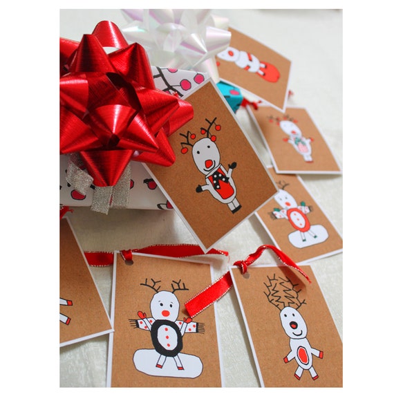 DIY Christmas tags INSTANT DOWNLOAD for your Christmas decor | Etsy