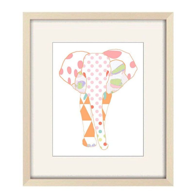 Elephant Nursery Wall Art Baby Girl Nursery Wall Decor. Etsy