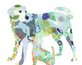 Puppy Nursery Art Print: Labrador Dog Decor