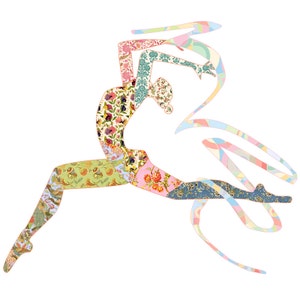 Girl gymnast wall art print for girls room decor. Girl bedroom decor dancer dance print. Ballerina wall decor dancer birthday girl gift.