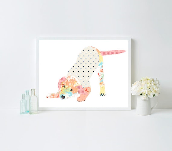 Puppy Nursery Art Print: Playful Labrador Decor