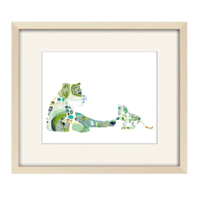 JUNGLE Theme Nursery Decor Zoo Animals Baby Boy Nursery Decor Set of 4 SAFARI ANIMALS Wall Art Canvas or Prints Playroom Wall Art