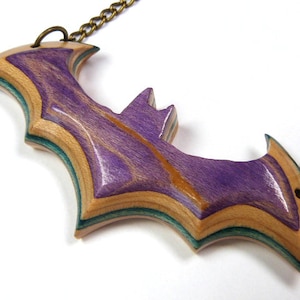 Recycled Skateboards, Bat Necklace, Bat Pendant, Vampire Bat, Dramatic Necklace, Gothic Bat Necklace, Bat Charm Necklace