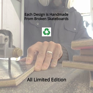 Recycled Skateboards, Peace Sign Necklace, Wooden Jewellery, Unique Gifts, Boho Hippy Necklace, Wood Peace Sign, Hippie Gifts, Peace Symbol image 8