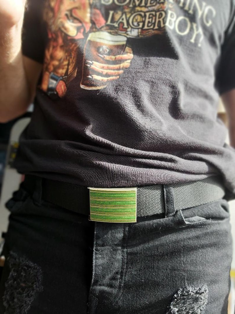 Skateboard Belt Buckle Reclaimed Handmade Blue & Red Buckle Etsy