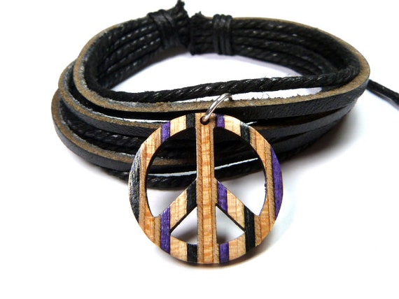 Peace sign bracelet clearance