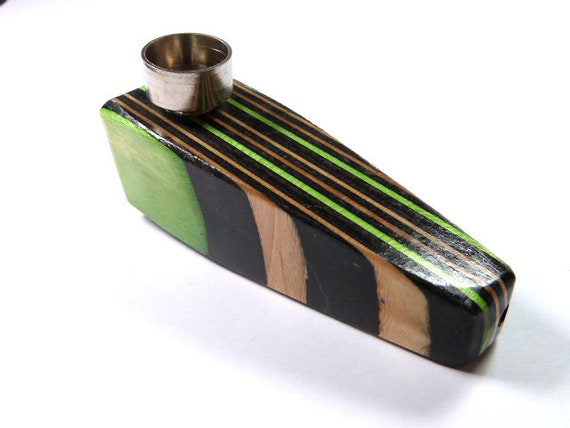Recycled Skateboards Smoking Pipe Smoking Accessories Wood Etsy UK