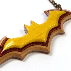 Recycled Skateboards, Bat Necklace, Bat Pendant, Vampire Bat, Dramatic Necklace, Gothic Bat Necklace, Bat Charm Necklace