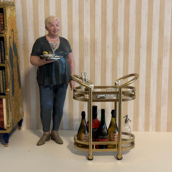 Dollhouse Bar Cart Etsy