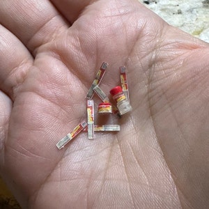 Dollhouse Miniature 1:12 Spice Jars DIY Set