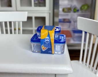 1:12 Scale Miniature Food Container Set of Two