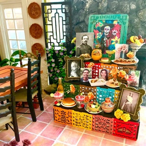 1:12 Day of the Dead Altar Laser Cut Dollhouse Miniature Ofrenda KIT for you to assemble and decorate!