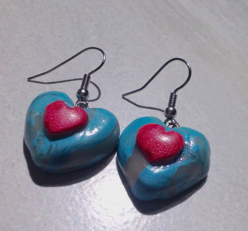Zelda Ocarina of Time Heart Piece Earrings Etsy
