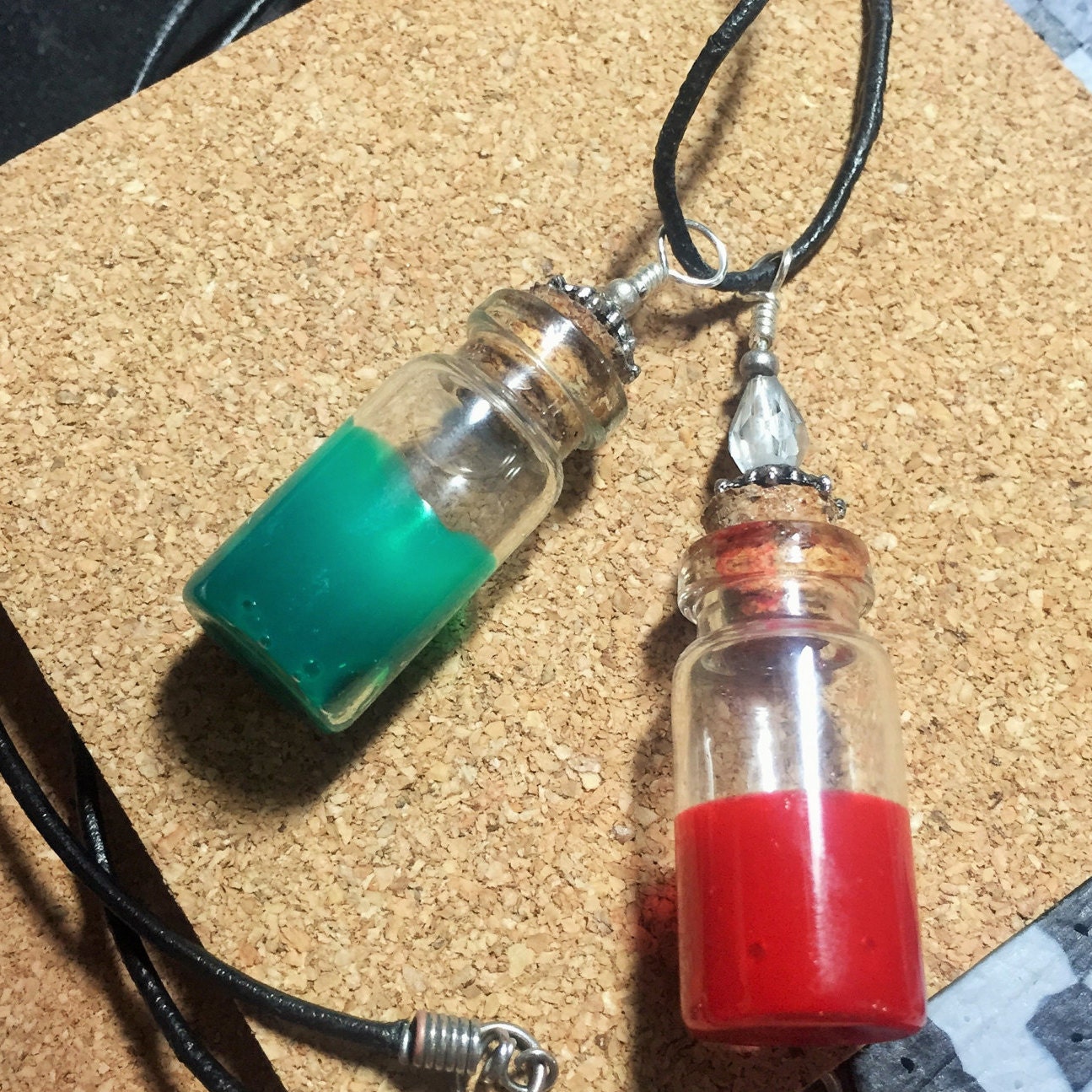 Zelda Ocarina of Time Glass Bottle Potion Pendants Etsy