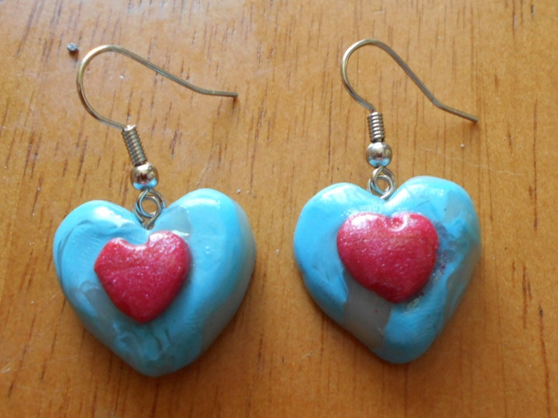 Zelda Ocarina of Time Heart Piece Earrings Etsy