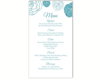 wedding menu template diy menu card template editable text