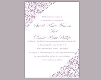 wedding invitation template download printable wedding etsy