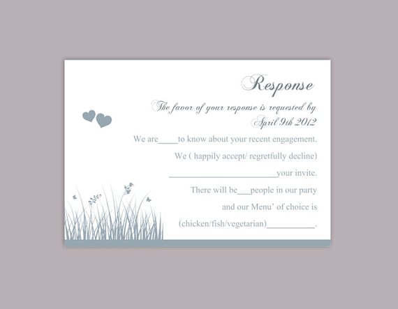 DIY Wedding RSVP Template Download Printable Wedding Rsvp Etsy