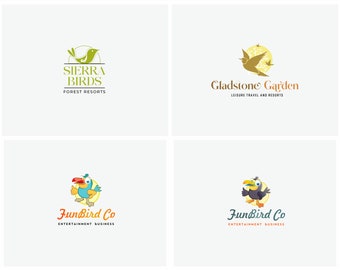 OOAK Logo Premade Logo and Watermark Bird Logo Cute Bird Logo Logo Design Cartoon Logo Cute Logo Symbol logo Custom Logo Business Logo