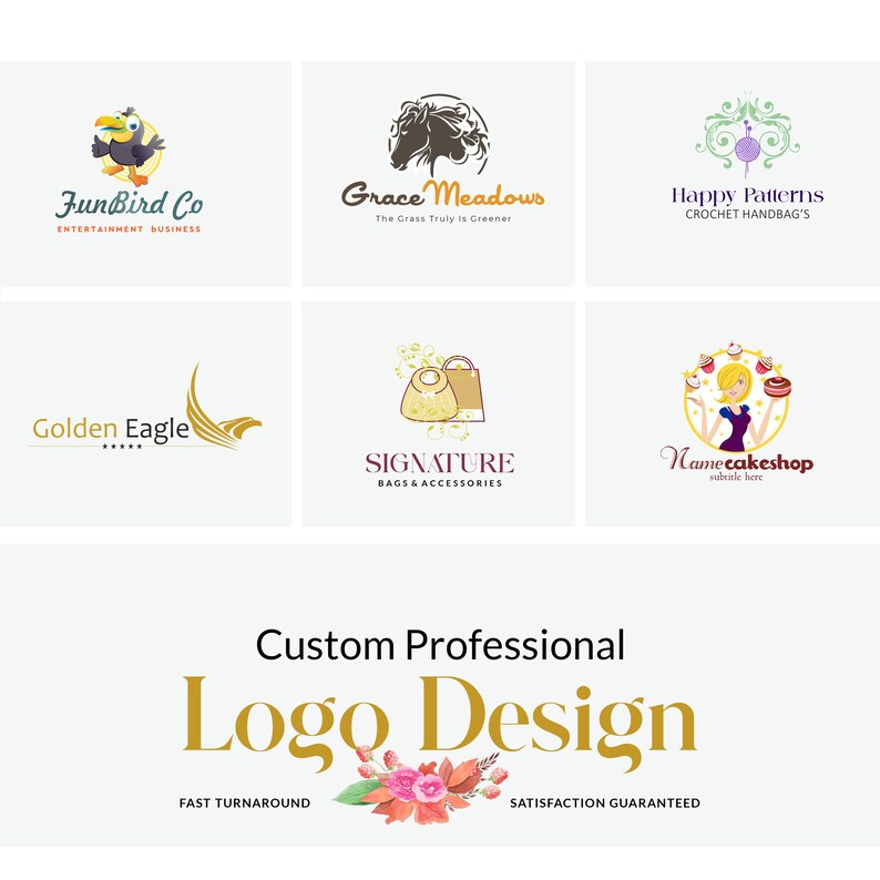 Logo Design, Custom Logo Design, Professional Business Logos, OOAK Logo Design Service, Shop Logo, Creative Photography Logo, Website Icons by TheDesignsEnchanted