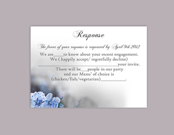 diy wedding rsvp template editable word file instant download etsy