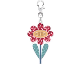 Zipper Charm/Zipper Pull/Happy Charm/Lori Holt/Bee in my Bonnet/Flower