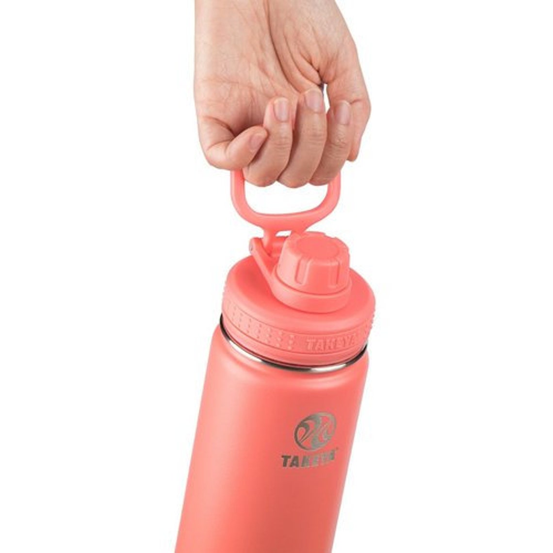 Takeya 18 oz Actives Water Bottle w/ Spout Lid Coral Etsy