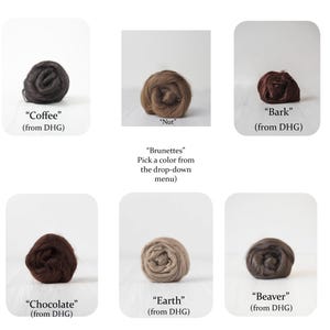 Viscose Hair Fiber For Doll Wigs and Hair-Various Colors-Brunette/Brown