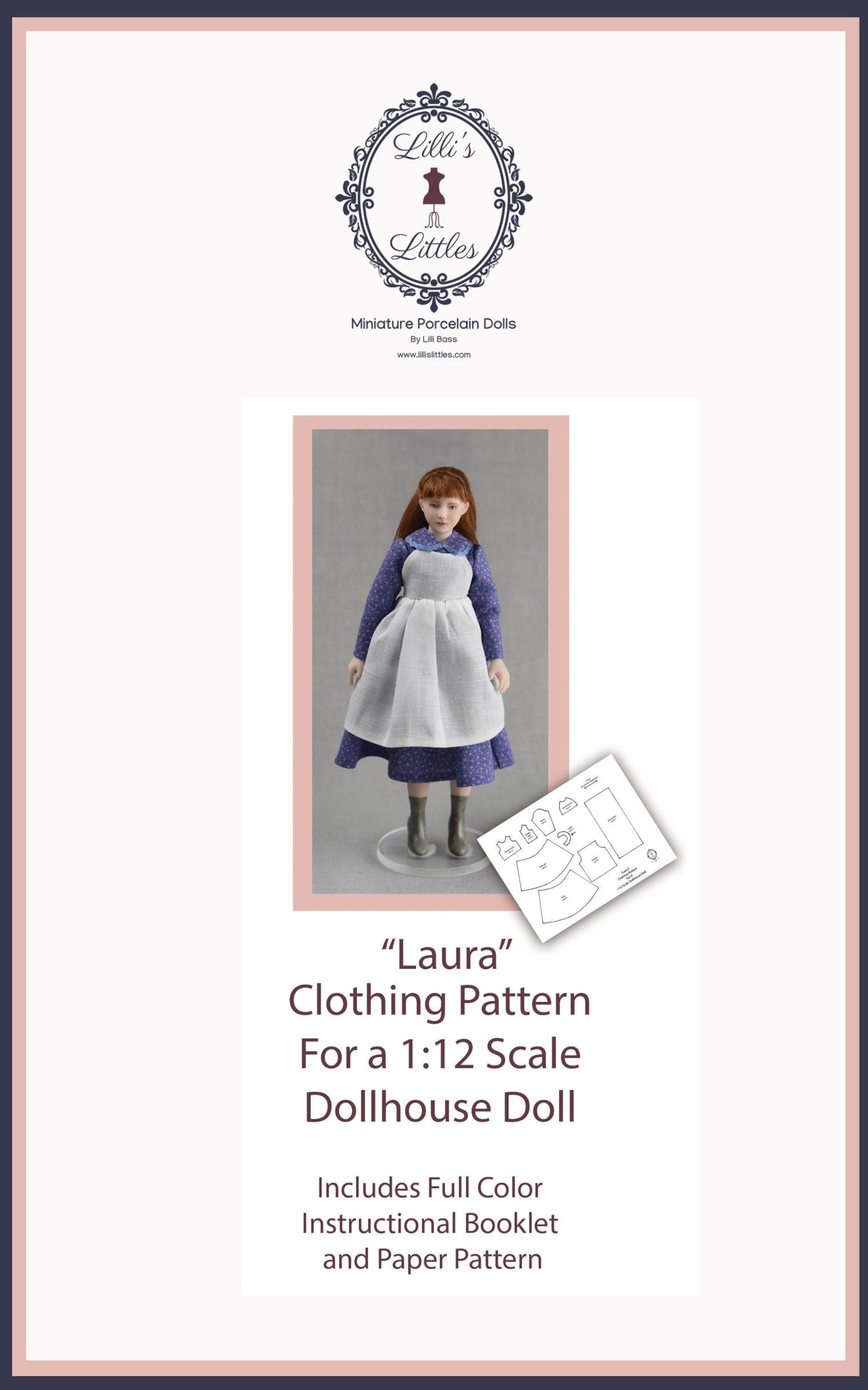 Dollhouse Doll Clothing Pattern in 112 Scaleyoung Girl Etsy