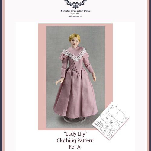 Dollhouse Doll Clothing Pattern in 112 Scaleyoung Girl Etsy