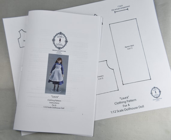 Dollhouse Doll Clothing Pattern in 1:12 Scale-young Girl -  Canada