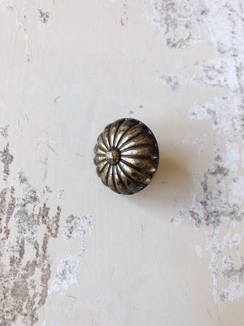 Vintage Metal Knob \u2022 Pull \u2022 Drawer