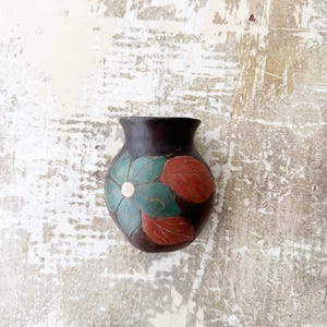 Vintage • Clay • Wall Pocket • Signed Art