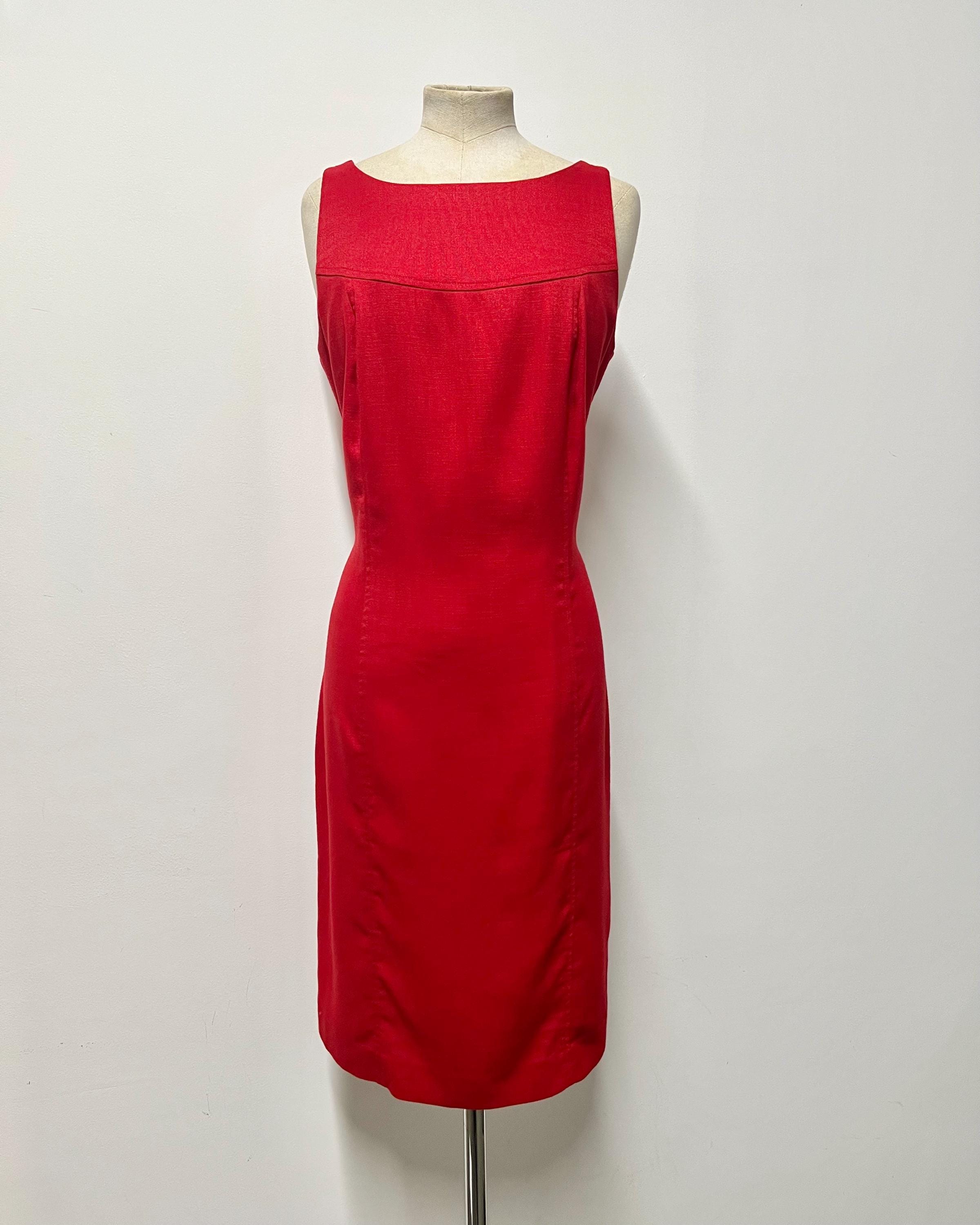 open lace back dress Rust Red Linen Shirt Dress – Vintage Button-Front Maxi