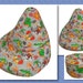 INSTANT DOWNLOAD ~ Kids Bean Bag Sewing Pattern with FREE bonus Foot Stool Cushion Pattern