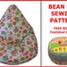 Kids BEAN BAG Sewing Pattern - Children Chair Beanbag Lazy Sofa Cushion (INSTANT Download)