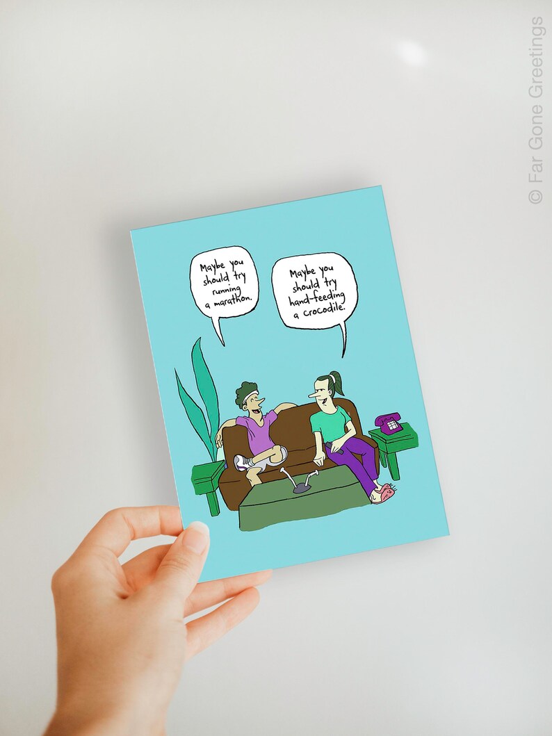 Printable Running Card for Gym Rat, Funny Bday Card for Runner