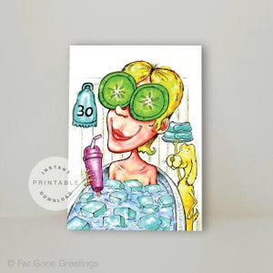 30th birthday card printable, Funny bday card for best friend, Running card for fitness addict, Digital marathon runner greeting cards
