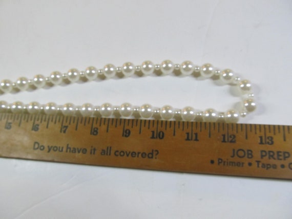 Long Lovely Pearl Necklace Ivory Pearl Single Str… - image 3