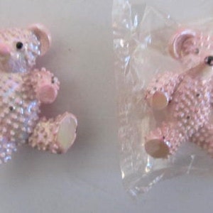 Pink Teddy Bear Brooch Pins Teddy Bear Lovers Gift Idea Teddy Bear Jewelry Gift for Granddaughter Teddy Bear Lover gift Twin Girls Jewelry