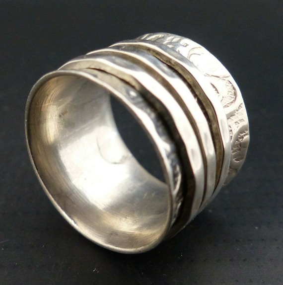 Sterling Spinner Ring sz 6 Sterling Silver Rings s