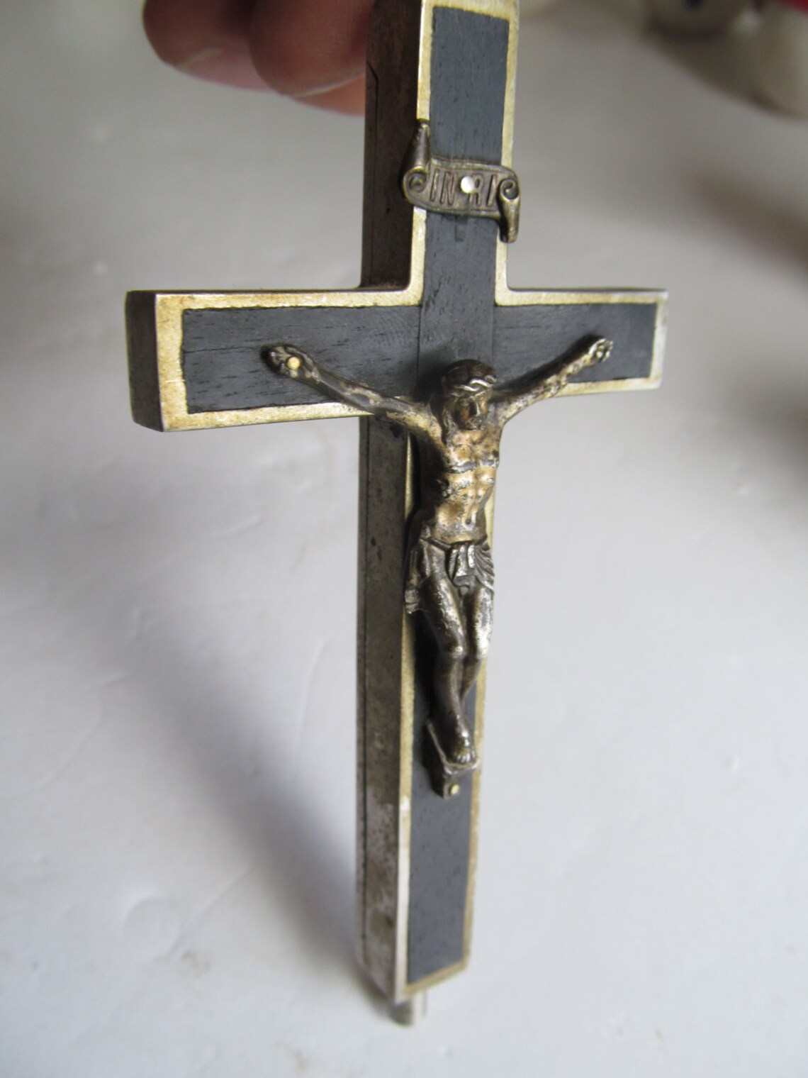 50 Off BLESSED RELICS Crucifix That Opens Catholic Rosary Etsy