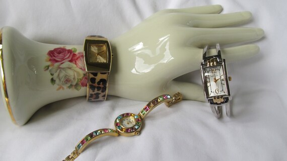 Chunky Silver Hinged Bangle Bracelet Infinity Tex… - image 5