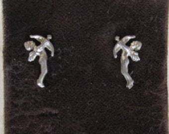 Sterling Silver Angel Cherub Earrings earrings Angel Jewelry Angel Earrings Cherub jewelry Valentine Jewelry Cupid Valentine Earrings