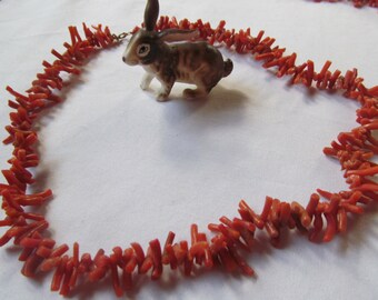 10K Antique Coral Necklace 10K Gold Mermaid Beach Wedding Jewlery Branch Coral Necklace LATAUSCA 10K Necklace Alternative wedding Jewelry