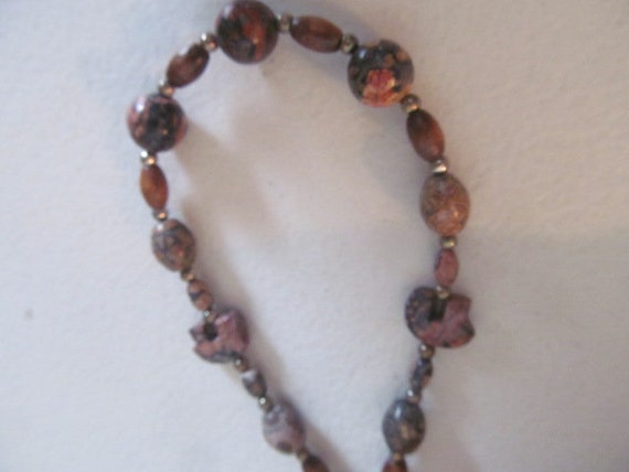 Unakite Gemstone Fettish bears 25" Long Necklace … - image 3