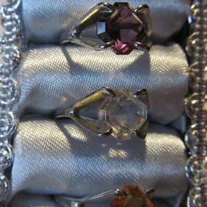 Sz 5 Sterling Silver Ring April Birthstone Rings Sterling Silver Ring Size 5 April Diamond White Topaz rings Birthstone Jewelry April