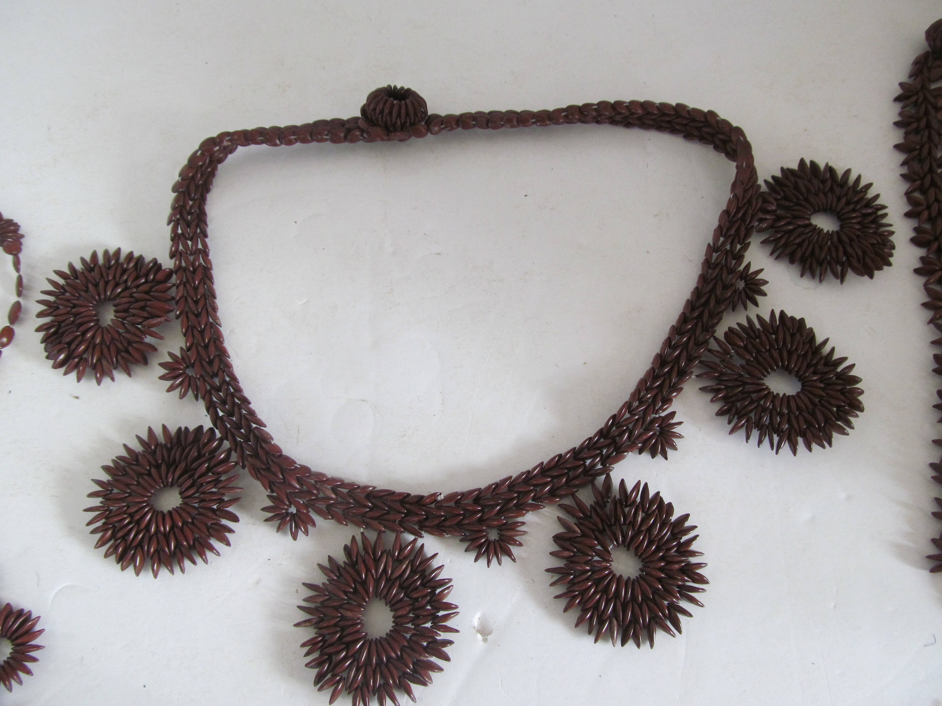 1960s Appleseed Choker Necklace Ipil seed jewelry Hand Beaded Etsy